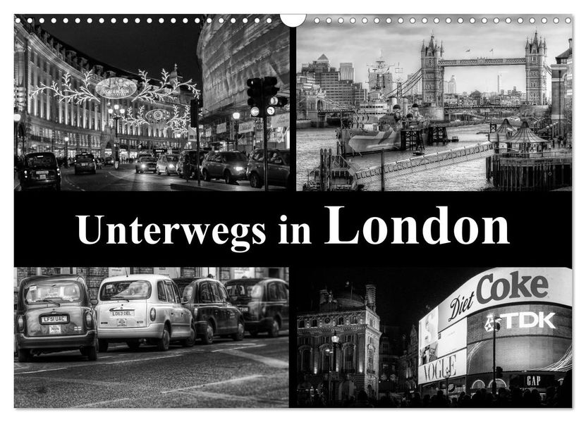 Unterwegs in London (Wandkalender 2027 DIN A3 quer) CALVENDO Monatskalender