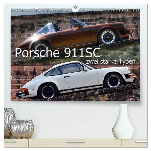 Porsche 911SC - zwei starke Typen (hochwertiger Premium Wandkalender 2027 DIN A2 quer) Kunstdruck in Hochglanz