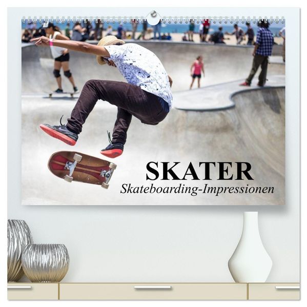 Skater. Skateboarding-Impressionen (hochwertiger Premium Wandkalender 2027 DIN A2 quer) Kunstdruck in Hochglanz