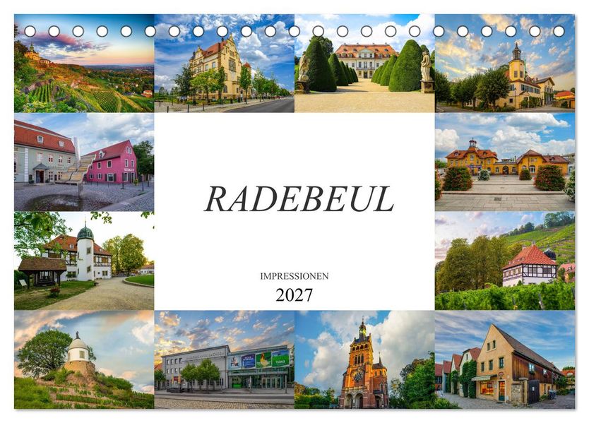 Radebeul Imressionen (Tischkalender 2027 DIN A5 quer) CALVENDO Monatskalender