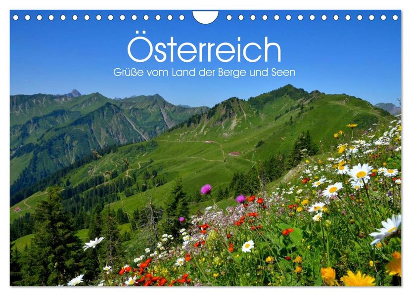 Österreich. Grüße vom Land der Berge und Seen (Wandkalender 2027 DIN A4 quer) CALVENDO Monatskalender