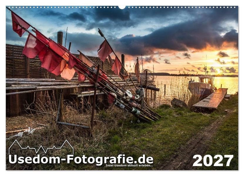 Usedom Fotografie (Wandkalender 2027 DIN A2 quer) CALVENDO Monatskalender