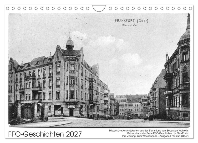FFO-Geschichten. Historische Ansichtskarten aus Frankfurt (Oder) (Wandkalender 2027 DIN A4 quer) CALVENDO Monatskalender