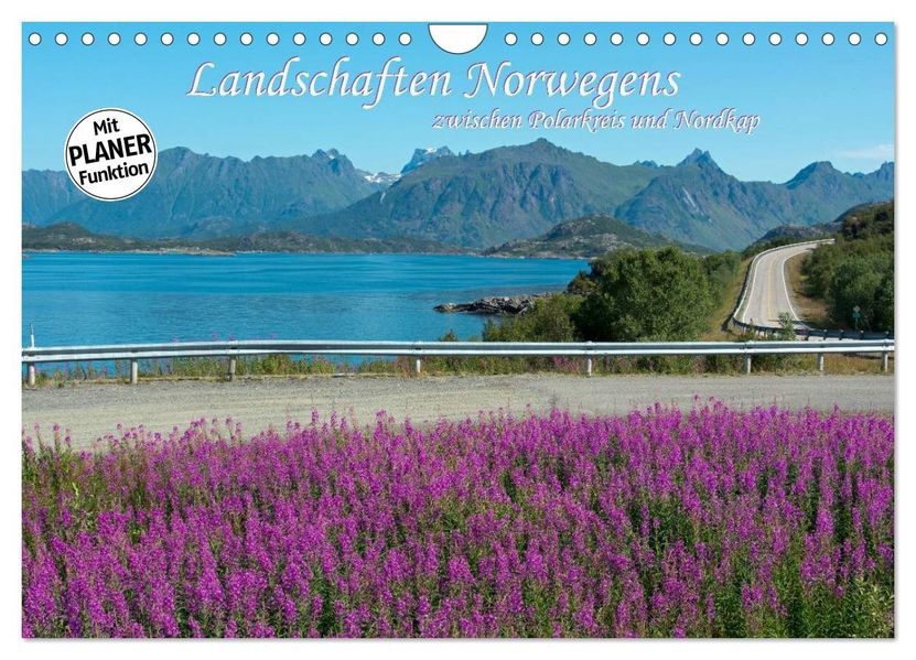 Landschaften Norwegens zwischen Polarkreis und Nordkap (Wandkalender 2027 DIN A4 quer) CALVENDO Monatskalender