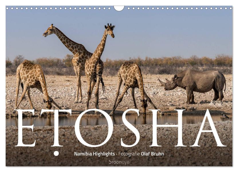 ETOSHA - Namibia Highlights (Wandkalender 2027 DIN A3 quer) CALVENDO Monatskalender