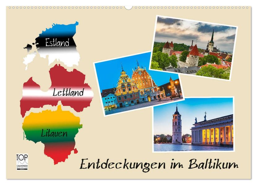 Entdeckungen im Baltikum (Wandkalender 2027 DIN A2 quer) CALVENDO Monatskalender