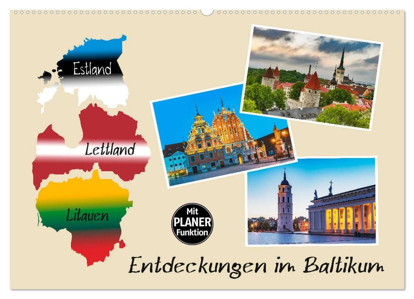 Entdeckungen im Baltikum (Wandkalender 2027 DIN A2 quer) CALVENDO Monatskalender