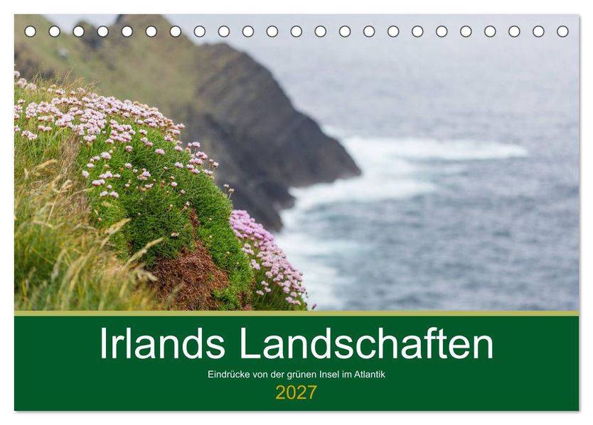 Irlands Landschaften (Tischkalender 2027 DIN A5 quer) CALVENDO Monatskalender