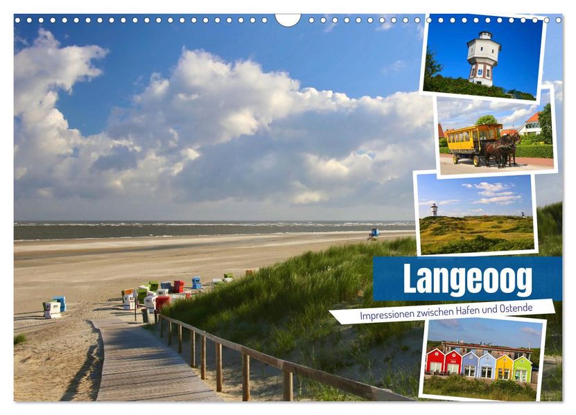 Langeoog 2027. Impressionen zwischen Hafen und Ostende (Wandkalender 2027 DIN A3 quer) CALVENDO Monatskalender