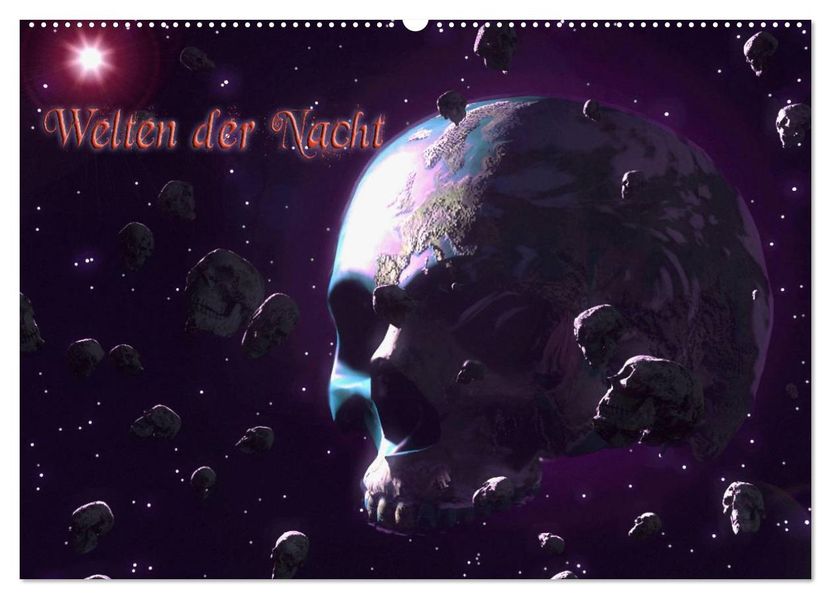 Welten der Nacht - Gothic und Dark Art (Wandkalender 2027 DIN A2 quer) CALVENDO Monatskalender