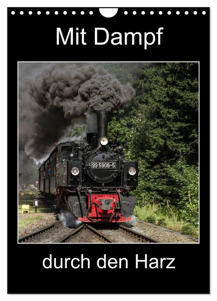 Mit Dampf durch den Harz (Wandkalender 2027 DIN A4 hoch) CALVENDO Monatskalender