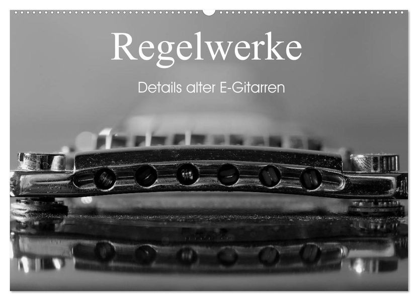 Regelwerke - Details alter E-Gitarren (Wandkalender 2027 DIN A2 quer) CALVENDO Monatskalender