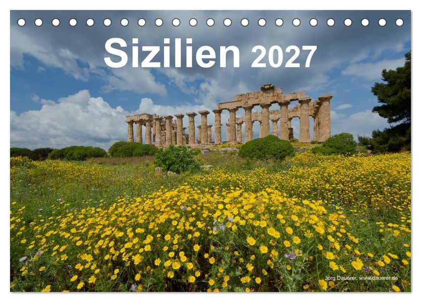 Sizilien 2027 (Tischkalender 2027 DIN A5 quer) CALVENDO Monatskalender