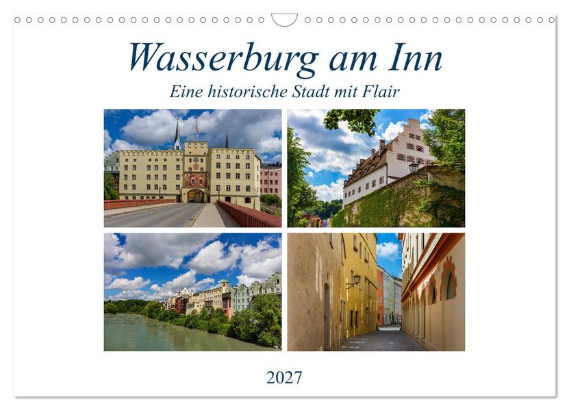 Wasserburg am Inn (Wandkalender 2027 DIN A3 quer) CALVENDO Monatskalender
