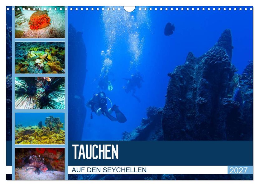 Tauchen auf den Sychellen (Wandkalender 2027 DIN A3 quer) CALVENDO Monatskalender