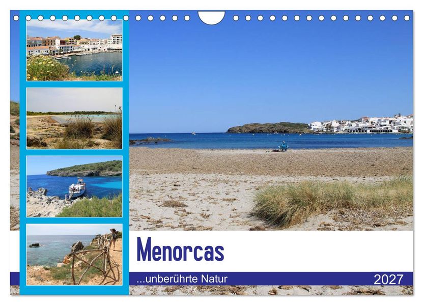 Menorcas unberührte Natur (Wandkalender 2027 DIN A4 quer) CALVENDO Monatskalender