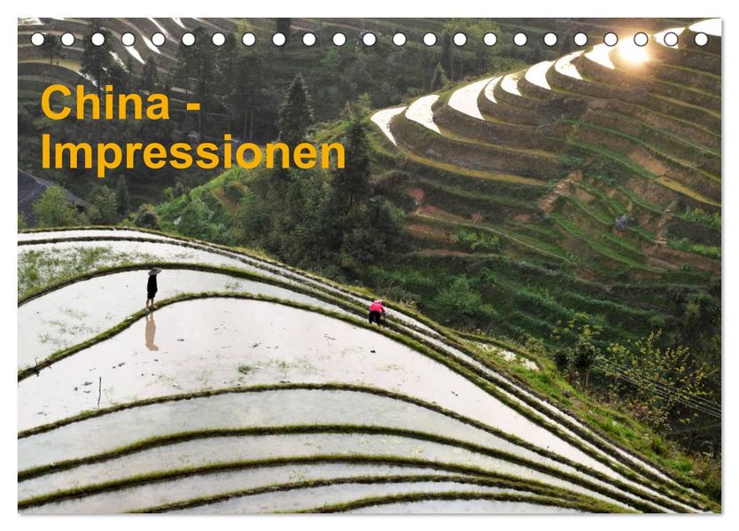 China-Impressionen (Tischkalender 2027 DIN A5 quer) CALVENDO Monatskalender