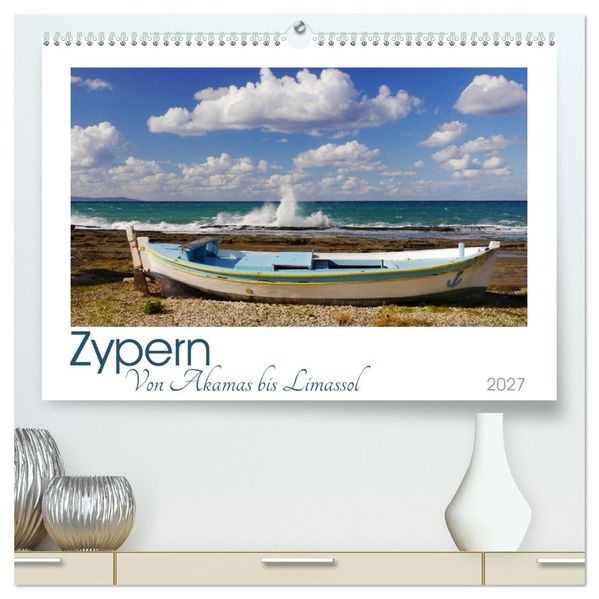 Zypern. Von Akamas bis Limassol (hochwertiger Premium Wandkalender 2027 DIN A2 quer) Kunstdruck in Hochglanz