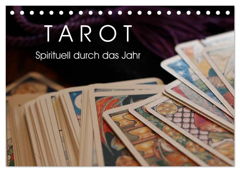 Tarot. Spirituell durch das Jahr (Tischkalender 2027 DIN A5 quer) CALVENDO Monatskalender