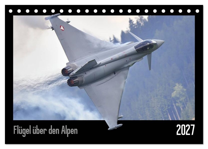 Flügel über den Alpen (Tischkalender 2027 DIN A5 quer) CALVENDO Monatskalender