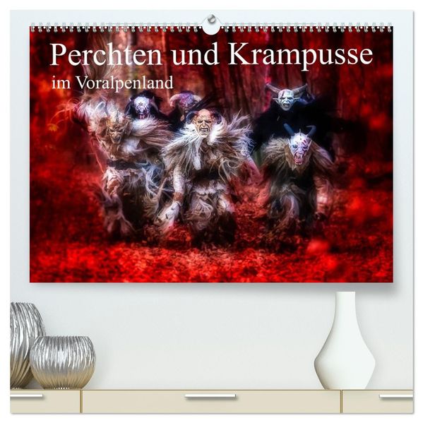 Perchten und Krampusse im Voralpenland (hochwertiger Premium Wandkalender 2027 DIN A2 quer) Kunstdruck in Hochglanz