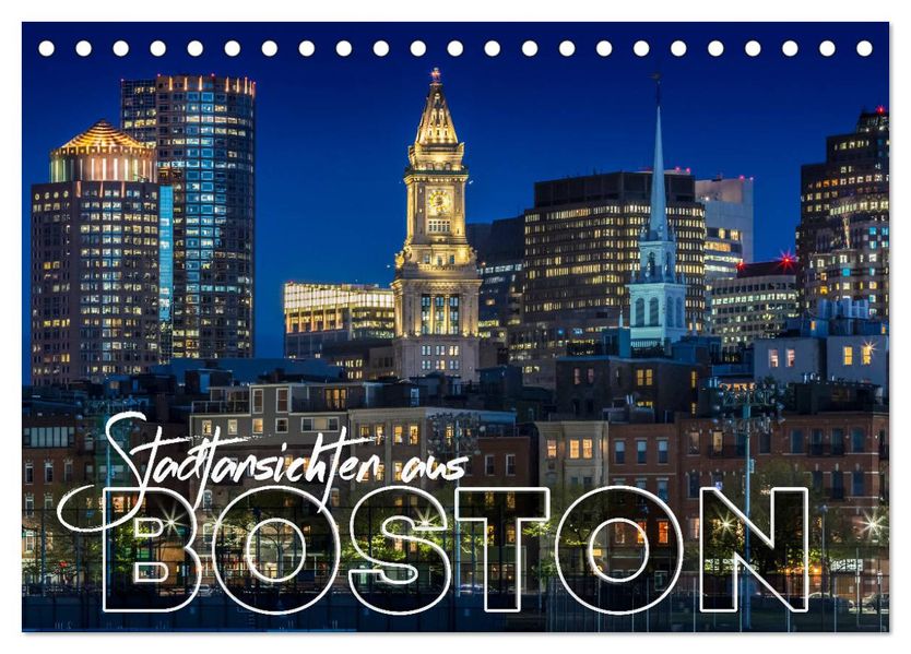 Stadtansichten aus Boston (Tischkalender 2027 DIN A5 quer) CALVENDO Monatskalender