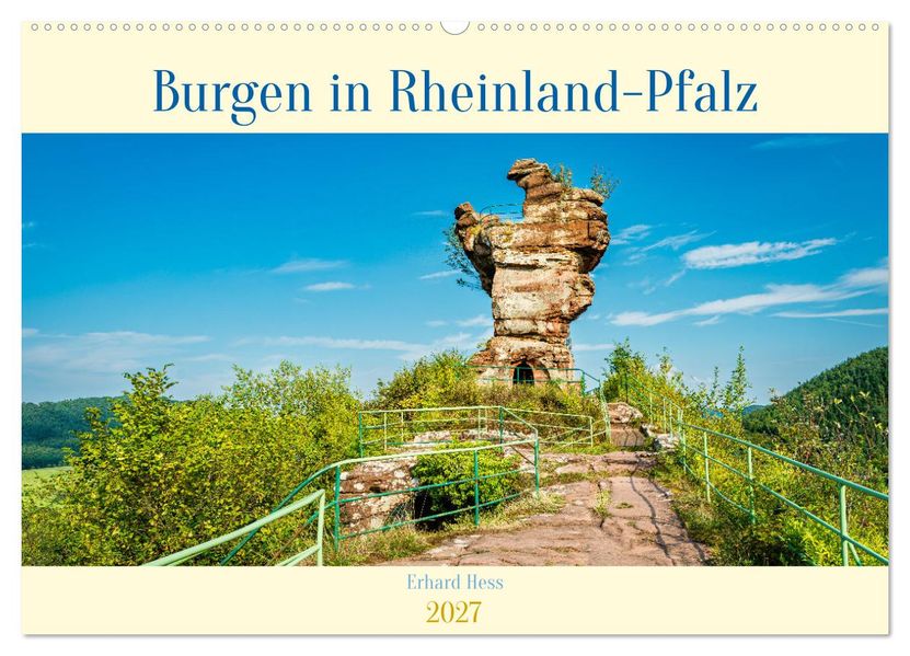 Burgen in Rheinland-Pfalz (Wandkalender 2027 DIN A2 quer) CALVENDO Monatskalender