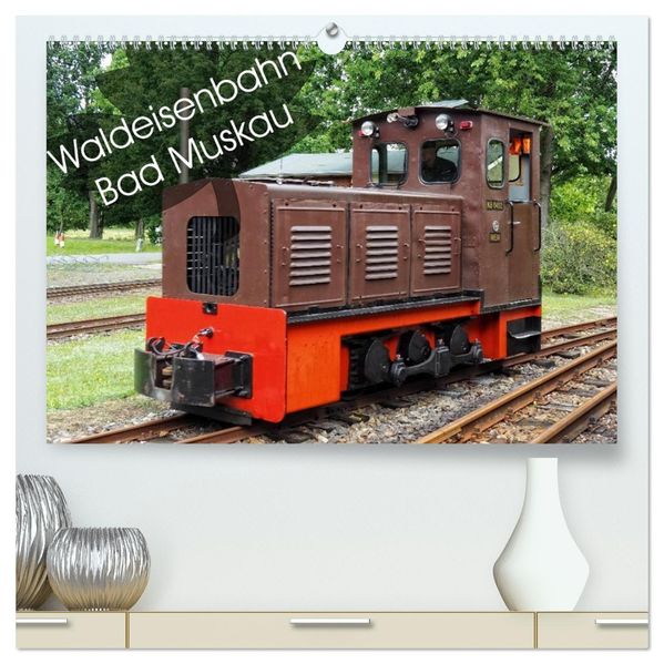 Waldeisenbahn Bad Muskau (hochwertiger Premium Wandkalender 2027 DIN A2 quer) Kunstdruck in Hochglanz