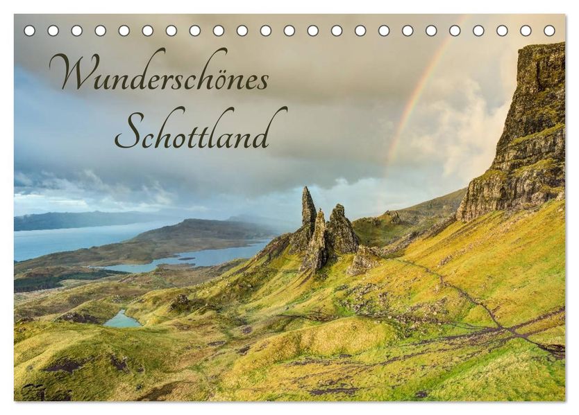 Wunderschönes Schottland (Tischkalender 2027 DIN A5 quer) CALVENDO Monatskalender