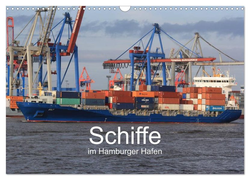 Schiffe im Hamburger Hafen (Wandkalender 2027 DIN A3 quer) CALVENDO Monatskalender