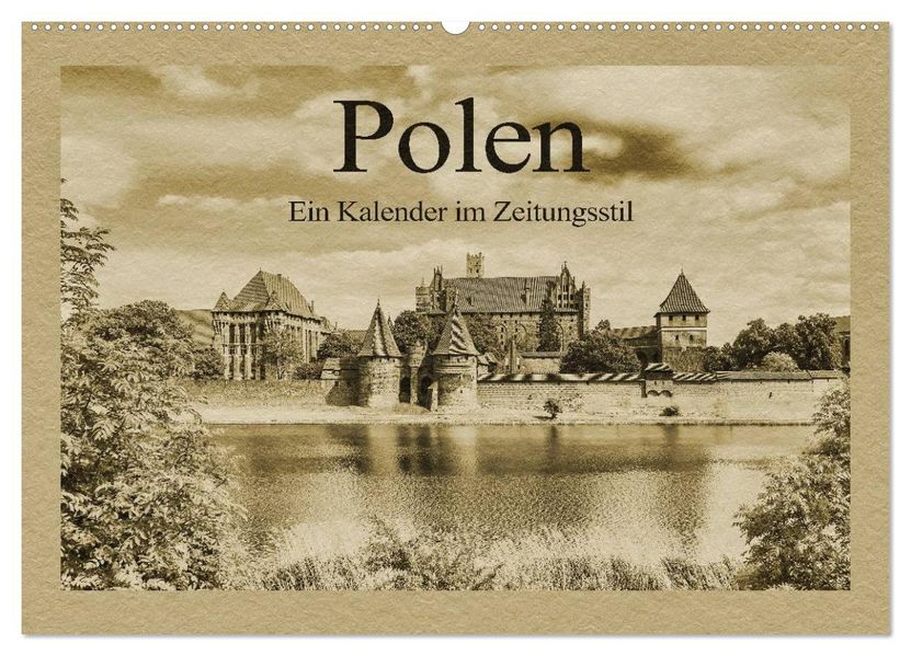 Polen - Ein Kalender im Zeitungsstil (Wandkalender 2027 DIN A2 quer) CALVENDO Monatskalender