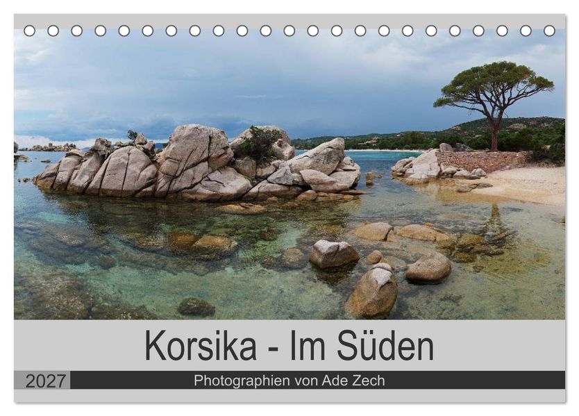 Korsika - Im Süden (Tischkalender 2027 DIN A5 quer) CALVENDO Monatskalender