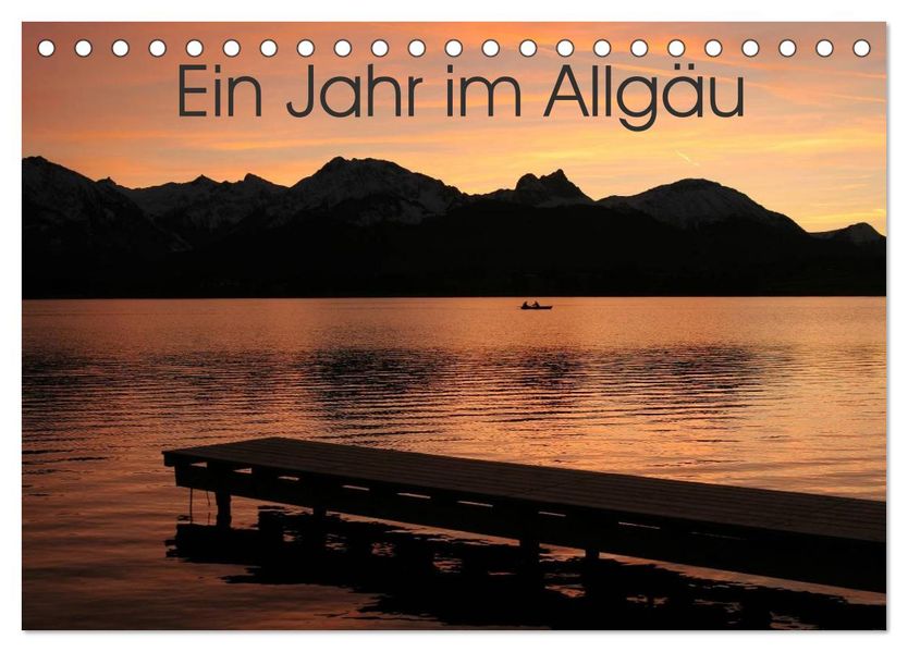 Ein Jahr im Allgäu (Tischkalender 2027 DIN A5 quer) CALVENDO Monatskalender