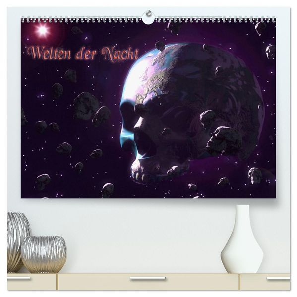 Welten der Nacht - Gothic und Dark Art (hochwertiger Premium Wandkalender 2027 DIN A2 quer) Kunstdruck in Hochglanz