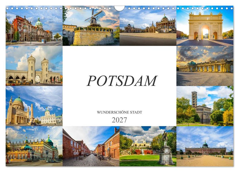 Potsdam Wunderschöne Stadt (Wandkalender 2027 DIN A3 quer) CALVENDO Monatskalender
