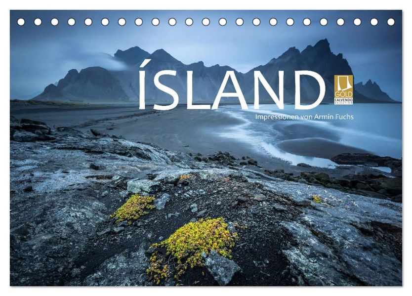 Island Impressionen von Armin Fuchs (Tischkalender 2027 DIN A5 quer) CALVENDO Monatskalender