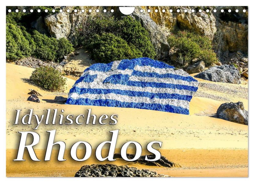 Idyllisches Rhodos (Wandkalender 2027 DIN A4 quer) CALVENDO Monatskalender
