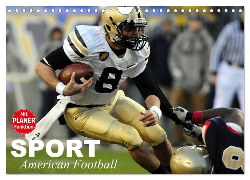 Sport. American Football (Wandkalender 2027 DIN A4 quer) CALVENDO Monatskalender