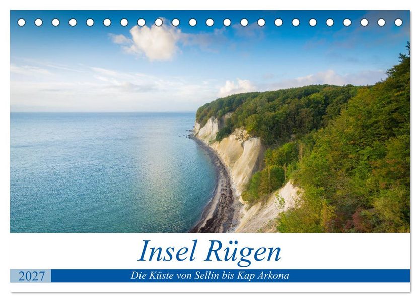 Insel Rügen - Die Küste von Sellin bis Kap Arkona (Tischkalender 2027 DIN A5 quer) CALVENDO Monatskalender