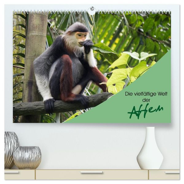 Die vielfältige Welt der Affen (hochwertiger Premium Wandkalender 2027 DIN A2 quer) Kunstdruck in Hochglanz