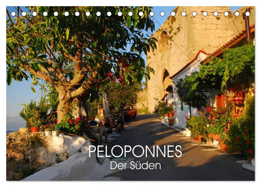 Peloponnes - Der Süden (Tischkalender 2027 DIN A5 quer) CALVENDO Monatskalender