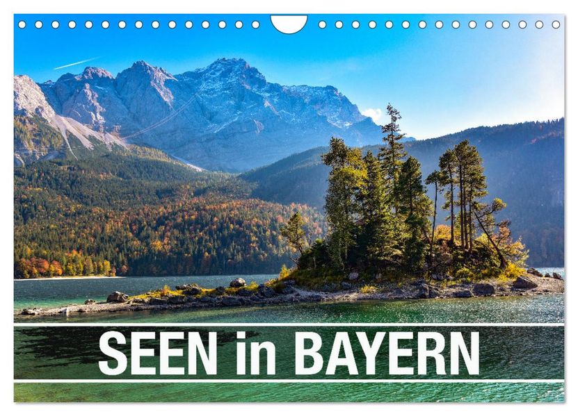 Seen in Bayern (Wandkalender 2027 DIN A4 quer) CALVENDO Monatskalender