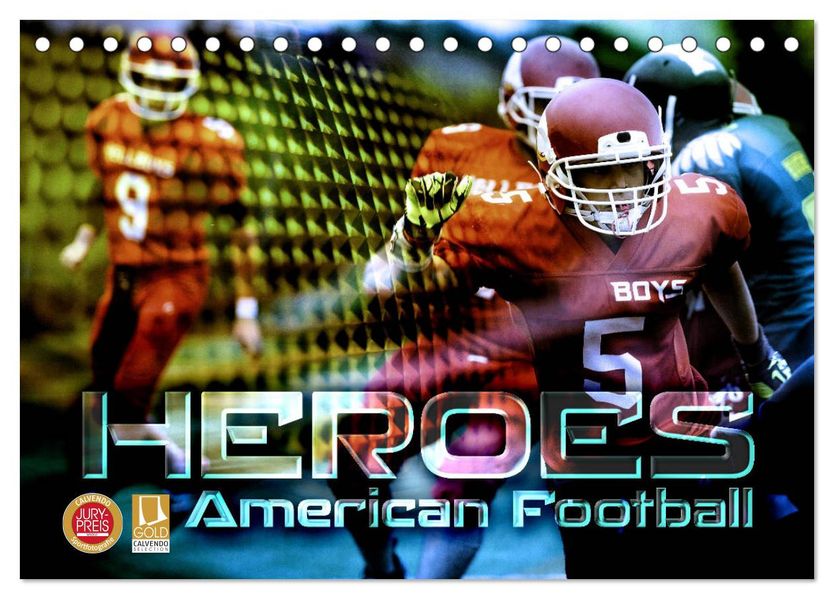 HEROES - American Football (Tischkalender 2027 DIN A5 quer) CALVENDO Monatskalender