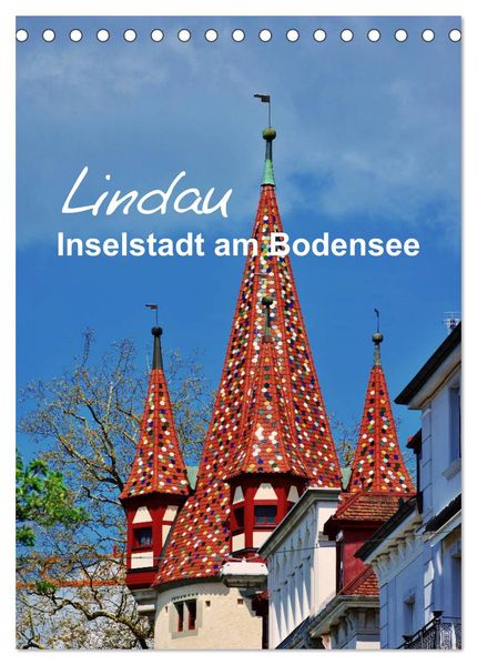 Lindau - Inselstadt am Bodensee (Tischkalender 2027 DIN A5 hoch) CALVENDO Monatskalender