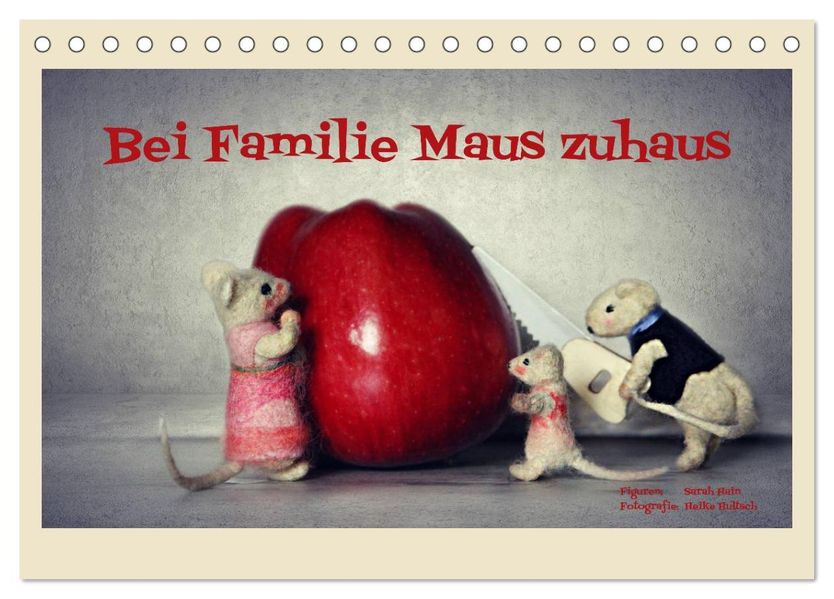 Bei Familie Maus zuhaus (Tischkalender 2027 DIN A5 quer) CALVENDO Monatskalender
