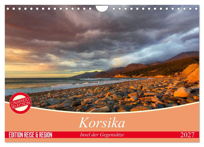 Korsika - Insel der Gegensätze (Wandkalender 2027 DIN A4 quer) CALVENDO Monatskalender