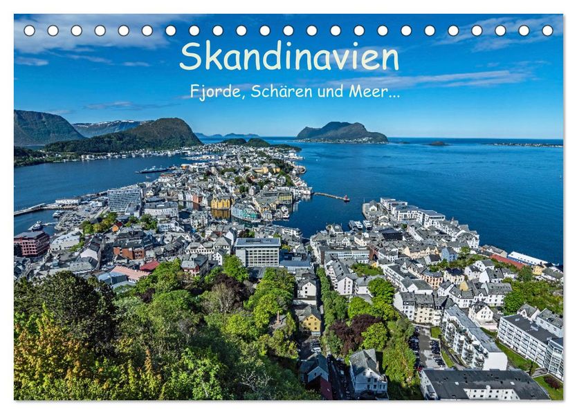 Skandinavien - Fjorde Schären und Meer... (Tischkalender 2027 DIN A5 quer) CALVENDO Monatskalender