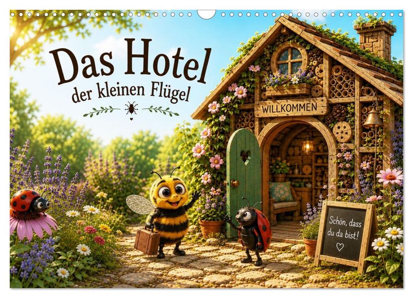 Das Hotel der kleinen Flügel (Wandkalender 2027 DIN A3 quer) CALVENDO Monatskalender