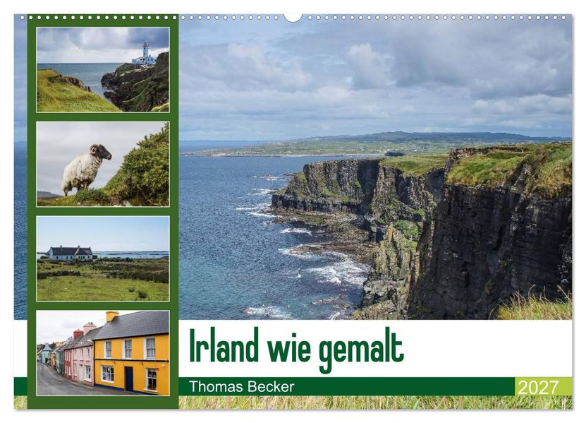 Irland wie gemalt (Wandkalender 2027 DIN A2 quer) CALVENDO Monatskalender