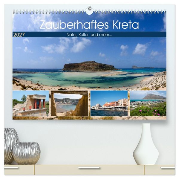 Zauberhaftes Kreta (hochwertiger Premium Wandkalender 2027 DIN A2 quer) Kunstdruck in Hochglanz